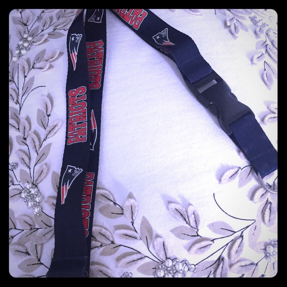 Pair of Patriots lanyards